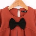 thumbnail image 5 of HBYJLZYG Woolen Dress For Girls, Winter Baby Long Sleeve Bowknot Solid Color Loose Woolen Dress 2-8 Years Xmas Baby Shower Gift, 5 of 9