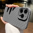 thumbnail image 3 of Funda fina de silicona suave para iPhone, malla transpirable, rejilla tejida, refrigeración, 15, 14, 13, 12, 11 Pro Max Plus, 3 of 4