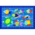 thumbnail image 1 of LA Rug OLK-023 1929 Collection Olive pour Enfants - Tapis Poisson Mince - 19 x 29 Pouces, 1 of 1