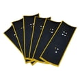 thumbnail image 1 of 6 pegatinas para monopatín de dedo, accesorio profesional antideslizante para diapasón. Agujero negro amarillo, 1 of 9