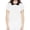 Ivory/Black, variant on Women's Classic Contrast Collar Short Sleeve Knit Pullover Sweater MK3591-TBL/IVR-M