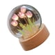 thumbnail image 4 of Lámpara romántica con flores para decoración de dormitorio y oficina, luz de noche con tulipán morado, 4 of 8