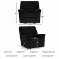 thumbnail image 4 of Signature Design by Ashley Furniture SimpleJoy Onyx Recliner, 4 of 16