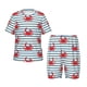 thumbnail image 1 of Balery Cute Red Crabs With Nautical Conjunto de Pijama Infantil de Manga Corta con Estampado – Ropa de Dormir de Algodón Suave-X-Large, 1 of 4