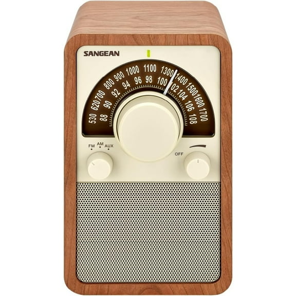 Sangean WR-15WL Am Fm Wooden Cabinet Radio Walnut