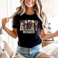 thumbnail image 6 of Merry Christmas Vintage T‑Shirt, Santa Tree Reindeer Snowman Nutcracker Tee, 6 of 8
