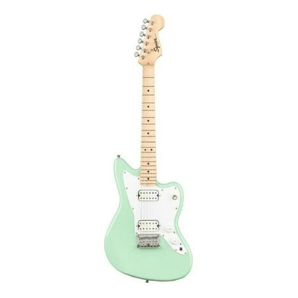 Guitarra Eléctrica Squier By Fender Mini Jazzmaster Hh Mini Jazzmaster De Álamo Surf Green Brillante Con Diapasón De Arce