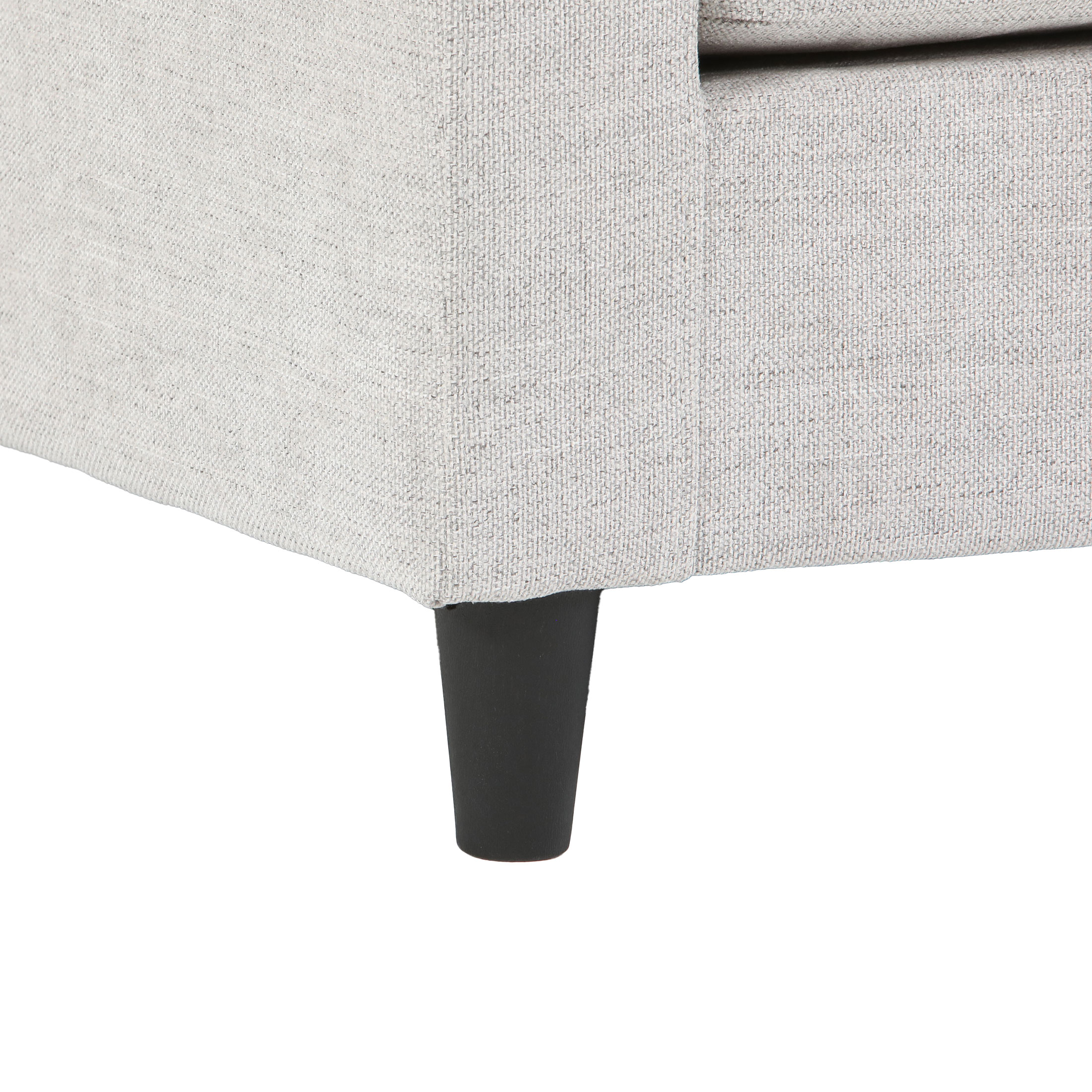 Mainstays 77" Square Arm Sofa, Light Gray photo 8