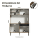 thumbnail image 3 of Cocina Integral Compacta Madesa 120cm Marrón/Negro, 3 of 9