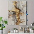 thumbnail image 4 of UXIEQU Abstract Textured Gold Leaf Canvas Wall Art Print 15.75x11.81 Inches, 4 of 8