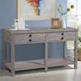 thumbnail image 2 of Palmetto Home Studio 20 Console Moderne en Pin Massif et Bois Gris, 2 of 3