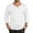 White, variant on StSilkitty Long Sleeve T-Shirts for Mens Solid Color Lightweight V Neck Casual Shirts Summer Beach Vacation Breathable Pullover Tops