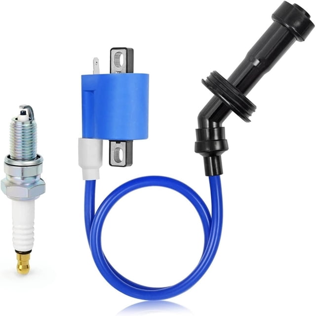 Ignition Coil, Spark Plug, Cap & Boot Set Suitable For YAMAHA Raptor 660R, Grizzly 660, Rhino 660 YFM 660 (2001-2008)