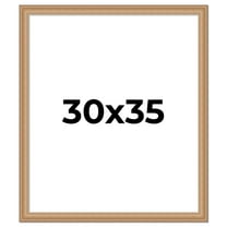 30x35 Frame Charleston Honey Brown Solid Wood Picture Frame Width 1.75 Inches | Interior Depth 0.5