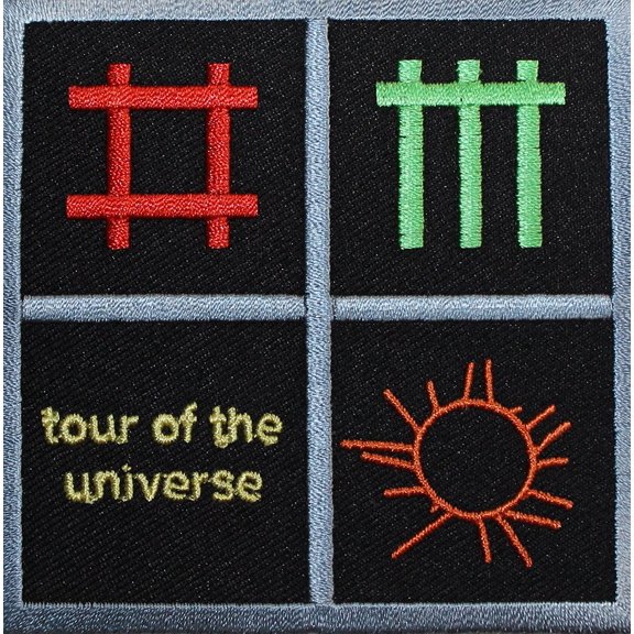 Depeche Mode Icons - Tour Of The Universe PATCH - Officially Licensed Original Artwork, 3' x 3', Iron-On / Sew-On Embroidered Patch