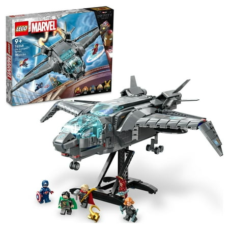 UPC: 0673419376624 | LEGO Marvel The Avengers Quinjet 76248  Spaceship Building Toy Set with Thor  Iron Man  Black Widow  Loki and Captain America Super Heroes Minifigures  Infinity Saga