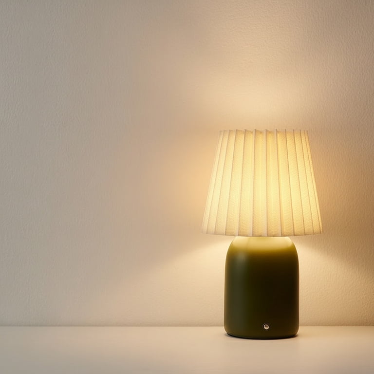 Mainstays Green Rechargeable LED Portable Table Lamp photo 4