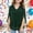 F-618Green, variant on ZHOGXU Toddler Kids Girls Top 3/4 Sleeve V Neck Sequins Mesh Layered Comfortable Fashion Tee For Casual Daily Wear,Black,3-4 Years