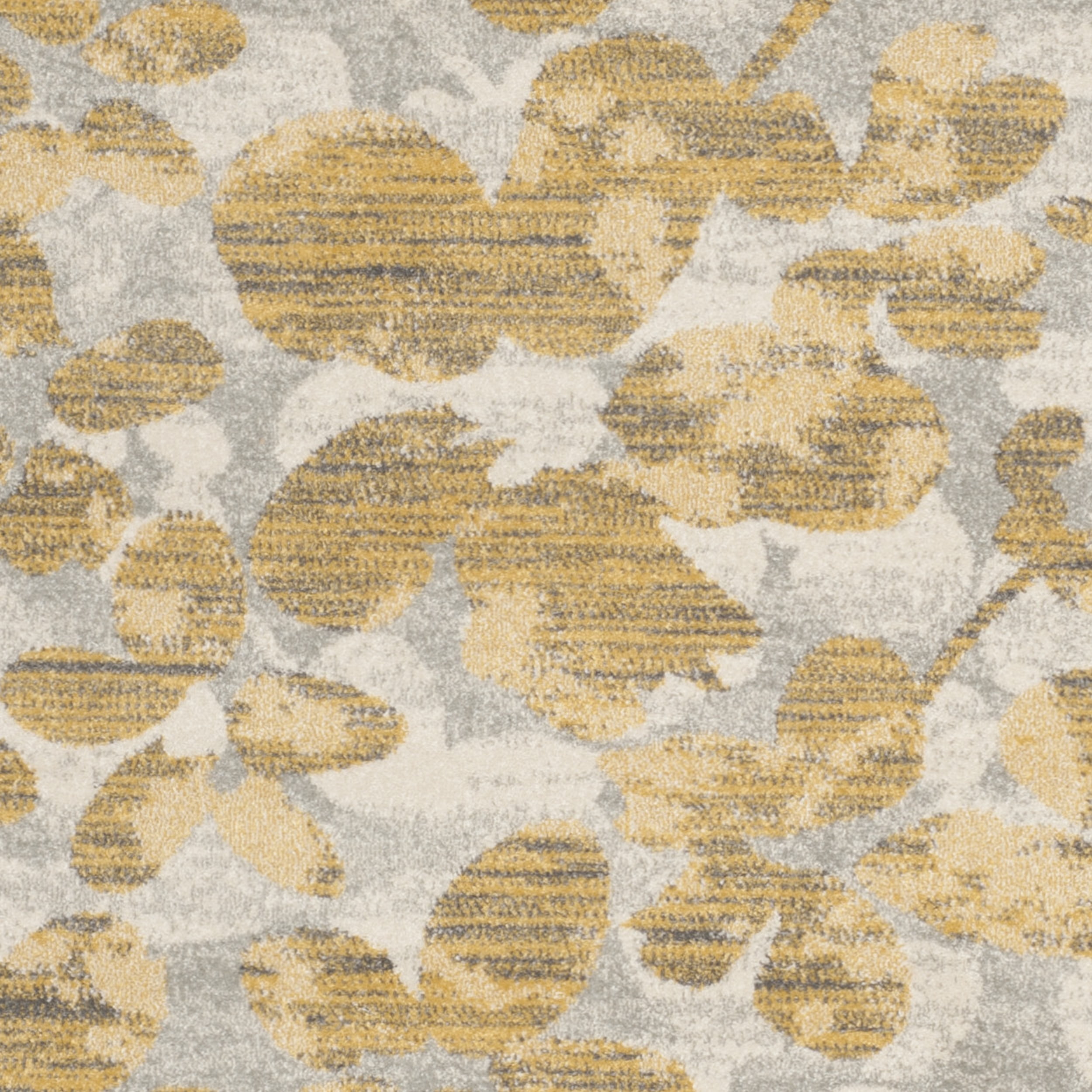 SAFAVIEH Evoke Pavel Floral Flowers Area Rug, Grey/Gold, 4' x 6'
