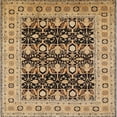 thumbnail image 1 of Ahgly Company Machine Washable Indoor Square Industrial Modern Sangria Brown Area Rugs, 8' Square, 1 of 7