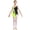 Fluorescent Yellow, variant on Girls Sleeveless Backless Figure Skating Dress Mesh Splice Ballet Dance Leotards with Rhinestones Fluorescent Yellow 6