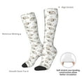 thumbnail image 5 of Picia Women Crew Soft Moisture-wicking Socks Cartoon Koala Pattern Design Cotton Socks, One Size fit All, 5 of 9