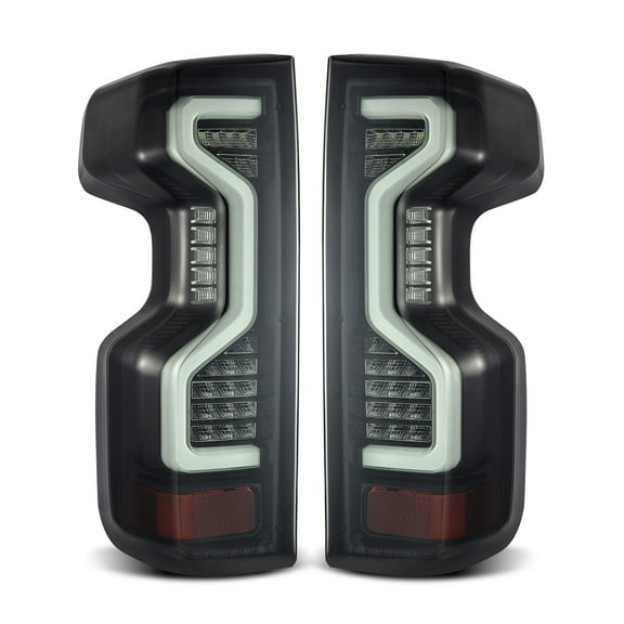 AlphaRex 19-23 Chevrolet Silverado 1500 / 20-23 Silverado 2500HD/3500HD PRO-Series LED Tail Lights Jet Black