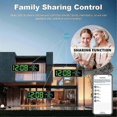 thumbnail image 4 of Tuya Wifi Temperature and Humidity Alarm Clock Multi-Function LED Digital Clock for Living Room, Fa, 4 of 5