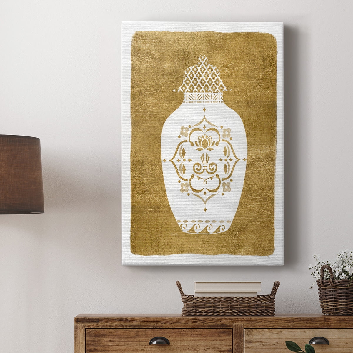 Golden Urn I Premium Gallery Wrapped Canvas - Ready to Hang