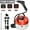 Orange, variant on AIRKOUL 1800W Portable Handheld Steam Cleaner High Temperature Pressurized Steam,White