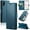 Blue, variant on ETFAST Leather Phone Case Wallet With Card Holder Zipper For Samsung Galaxy Note10 Plus High Quality Leather Phone Case