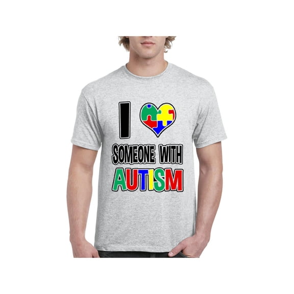 IWPF - Men's T-Shirt Short Sleeve - I Love Someone With Autism
