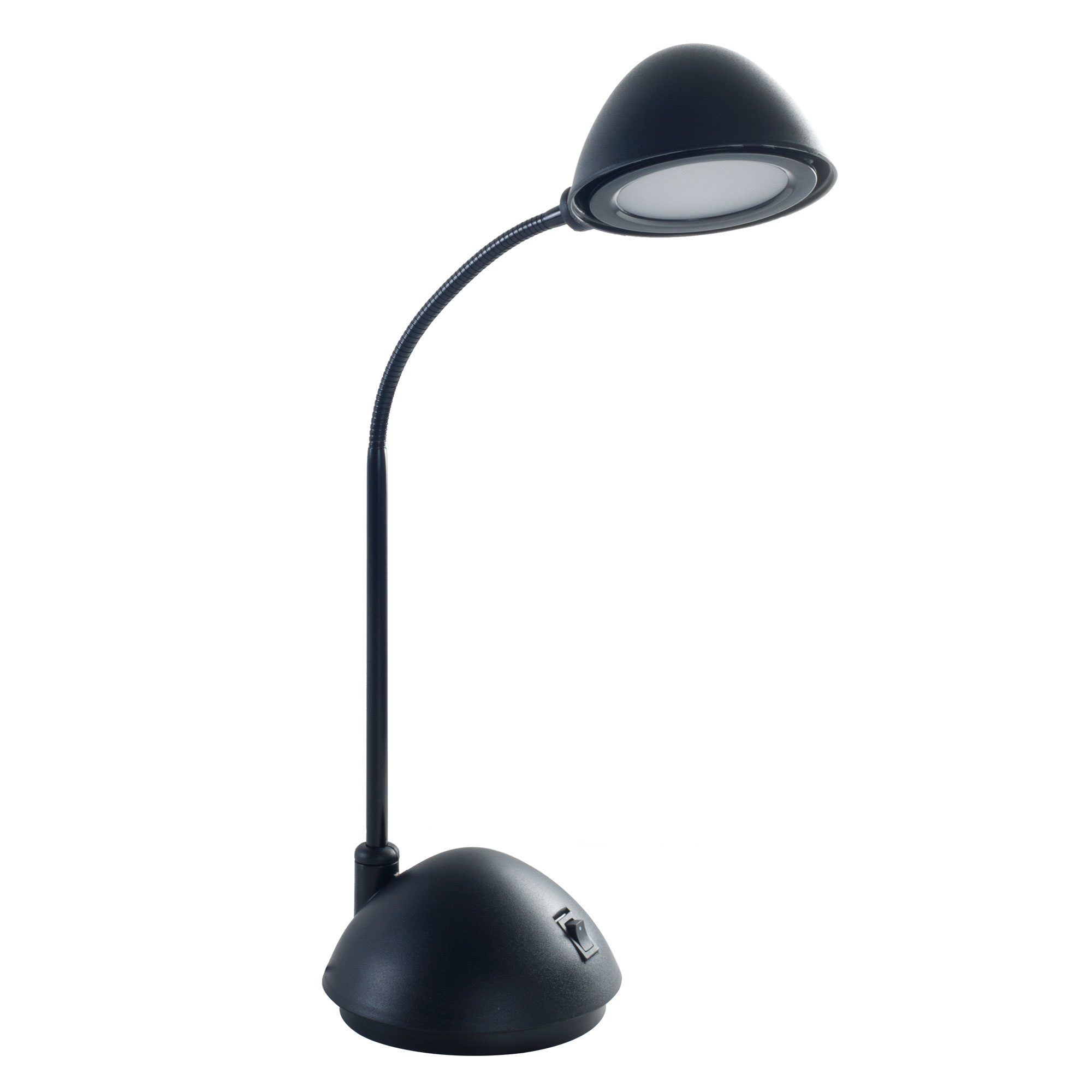 Desk Lamp Adjustable Gooseneck for Reading, Crafts, Writing- Modern Design Light for Bedroom, Home, Office, and Dorm by Lavish Home, Black