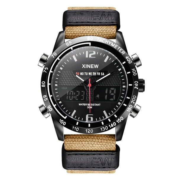 Fiudx Ofertas Relámpago Reloj Deportivo De Moda Para Hombre Relojes Casuales Led Digitales De Cuarzo