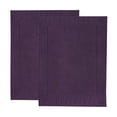 thumbnail image 2 of Superior Leo Cotton Geometric Border Bath Mat, 22" x 35", Set of 2, Eggplant, 2 of 10