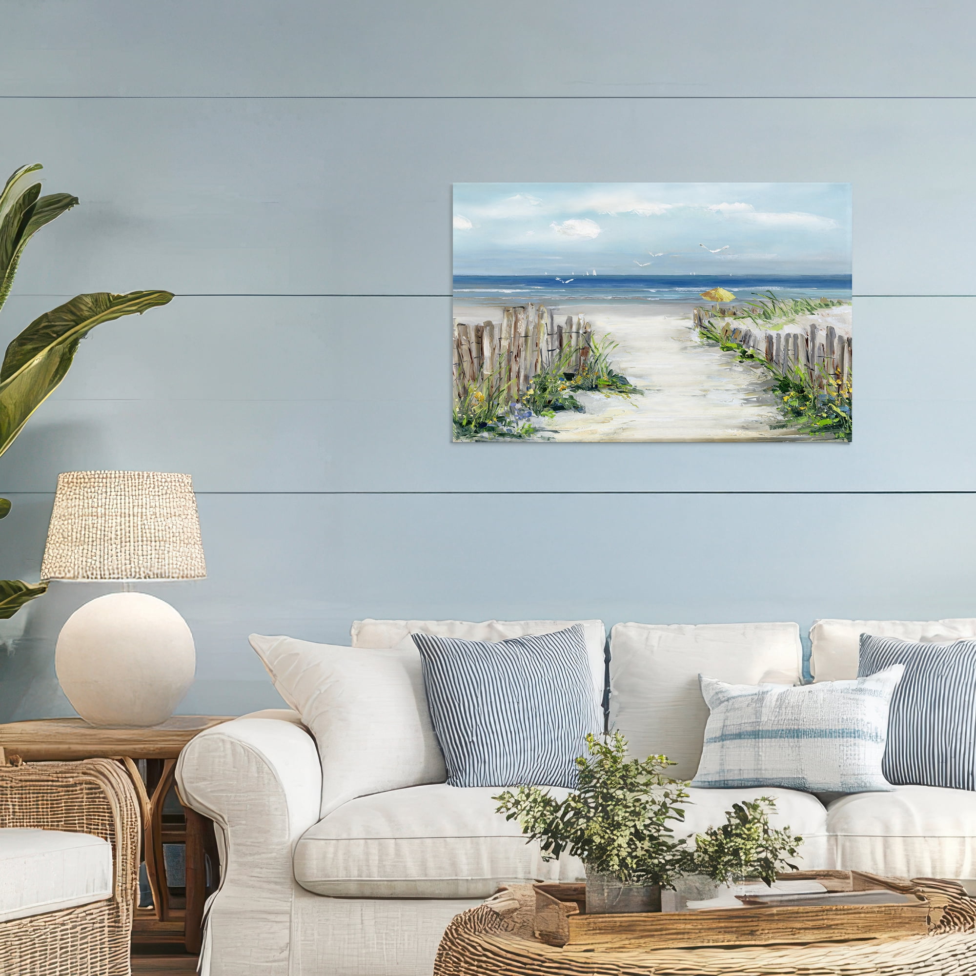 Stupell Industries Sunlit Dune Path To Ocean Canvas Wall Art, design by Sally Swatland