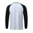 thumbnail image 3 of JTieacloth Mens Tops Tee Shirts Men's Fashion Color Blocked Long Sleeved Sports T Shirt Men's Breathable Sports Top, 3 of 4