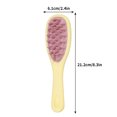 thumbnail image 2 of Ganfancp Cepillo Masajeador Del Cuero Cabelludo de Silicona Suave Cepillo de Doble Cara para Eliminar La Caspa Cepillo Alisador para Cabello Mojado y Seco Rebajas Flash Deals 1*Peine de Doble Cara y, 2 of 5