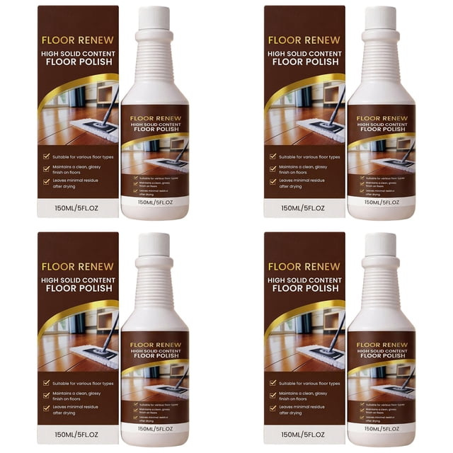 YWIYIUD 4PCS Practical and Portable Floor Restorer Spray Compatible With All Types Hard Flooring Materials 2026 Upgrade Floor Polish Spray Suitable for Wood Flooring