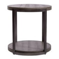 thumbnail image 2 of Home Square 2-Piece Furniture Modern View Round End Table Set in Brown, 2 of 7