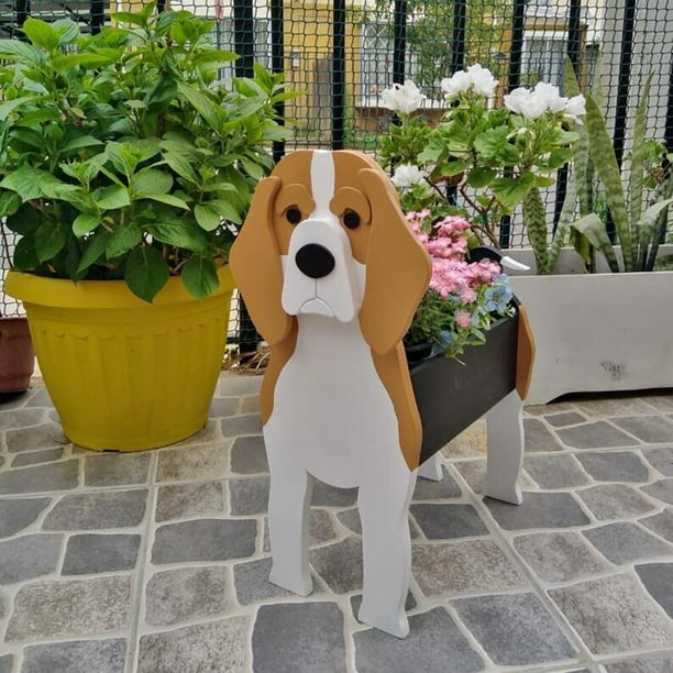 Petit Jardinière Pot Beagle Cadeaux Pour Femme Décor Chien Pots De