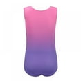 thumbnail image 3 of Girls Leotards Gymnastic Dance Onesies Ballet Tank Sleeveless Colorful Shiny Leotard, for 5-14 Years, 3 of 6