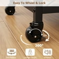 thumbnail image 7 of M optimized Bar Carts for Home, Bar Cart, Serving Cart with Wheels, 3 Tier Bar Cart with Wine Rack, Wheel Locks, 7 of 7