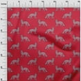 thumbnail image 2 of oneOone Organic Cotton Poplin Twill Fabric Fox Block Print Fabric By Yard 42 Inch Wide, 2 of 4