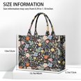 thumbnail image 3 of Large Capacity Tote Bag,Pioneer Flower Floral Print Pattern Handbag Fashion Luxury Tote Bag,15.7"x13"x 5.1" Inches,Laptop Compatible, 3 of 6