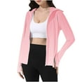 thumbnail image 5 of Wiyuqeen Women's Zip Up Hooded Sun Shirt UPF 50 Protection Jacket with Thumb Holes Athletic Rash Guard for Swimming Cycling Golf, 5 of 8