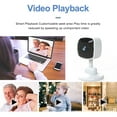 thumbnail image 5 of 2K HD Indoor Wi-Fi Security Camera, Two-Way Audio, Night Vision, +64G SD Card, 5 of 8