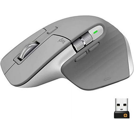 Logitech Advanced Wireless mouse MX Master 3 MX2200sMG Unifying Bluetooth High speed scroll wheel charging mode FLOW 7 button windows Mac iPad YOU Correspondence wireless mouse MX2200 Mid gray