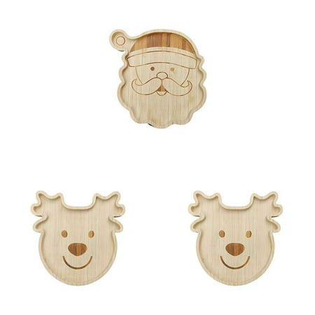 

Christmas Wooden Serving Tray Classic Christmas Shape Food Tray For Cheese Snack Cookie Fruit For Party 2PCS Wire Rack Half Sheet Pan Quarter Sheet Pan Baking Trays for Oven Nonstick Rack Oven Wire