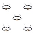 thumbnail image 2 of Minnieouse 1 Juego de pulseras trenzadas, de concha, accesorio de moda, accesorios de mujer para el Día de San Valentín para el vestido diario, Oro negro 5piezas Minnieouse CBP251279, 2 of 6